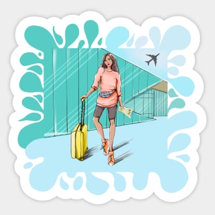 Travelling Is My Therapy Sticker